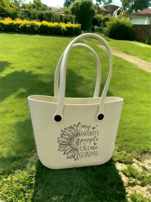 My Favorite People Call me Grandma Tote Bag | Personalized Grandparent Gift | Personalized Mothers Day Gift | Personalized Tote Bag