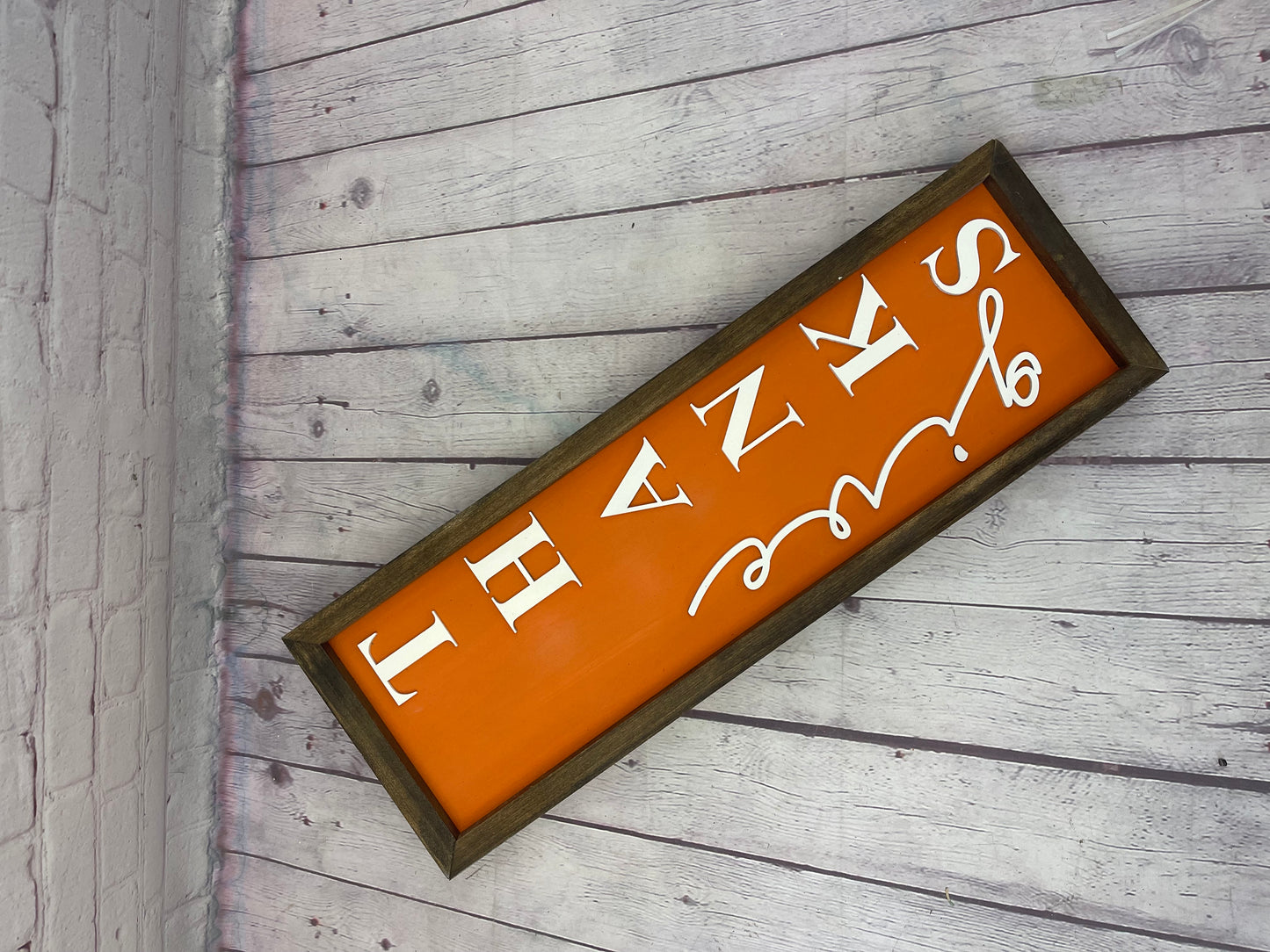 Reversible - Give Thanks Tis The Season 3D Farmhouse Sign | Reversible Holiday Signs | Fall Decor | Christmas Decor