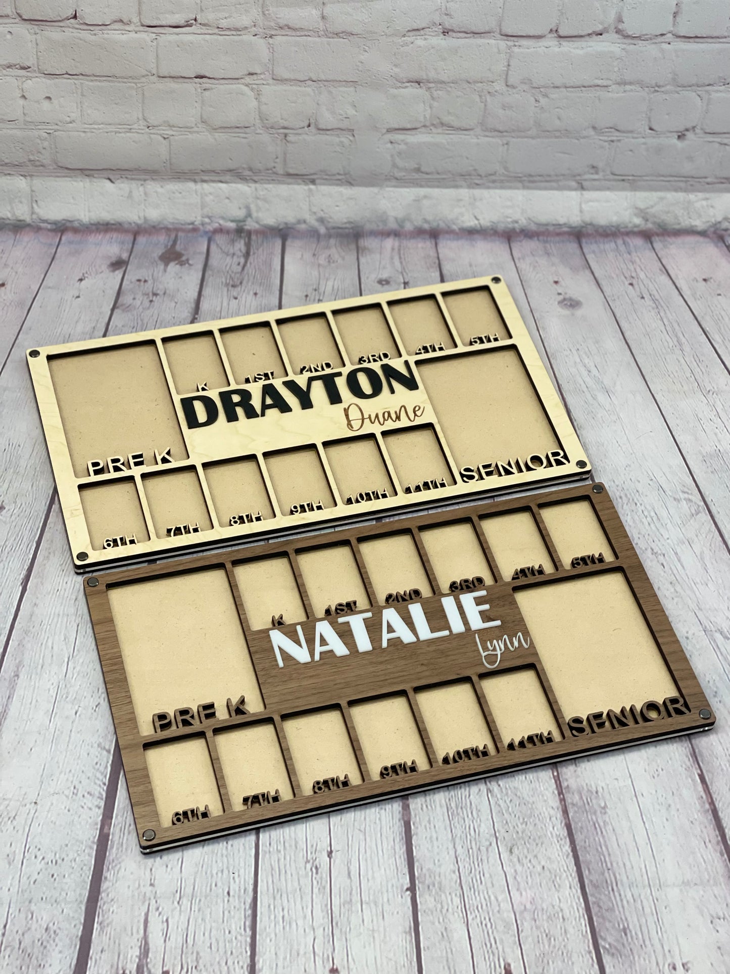 School Years Picture Frame | Pre K to Graduation Picture Frame | Grade School Photo Frame