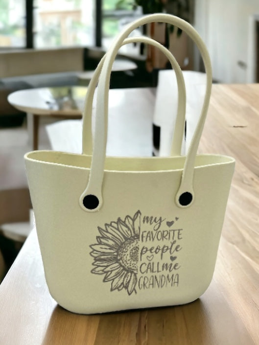 My Favorite People Call me Grandma Tote Bag | Personalized Grandparent Gift | Personalized Mothers Day Gift | Personalized Tote Bag
