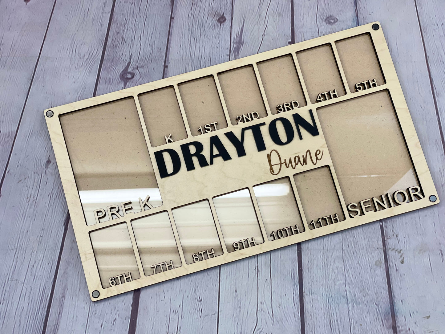 School Years Picture Frame | Pre K to Graduation Picture Frame | Grade School Photo Frame