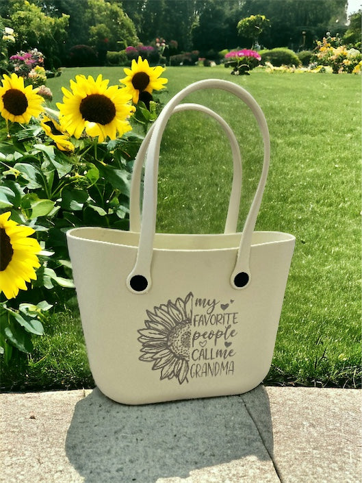 My Favorite People Call me Grandma Tote Bag Personalized