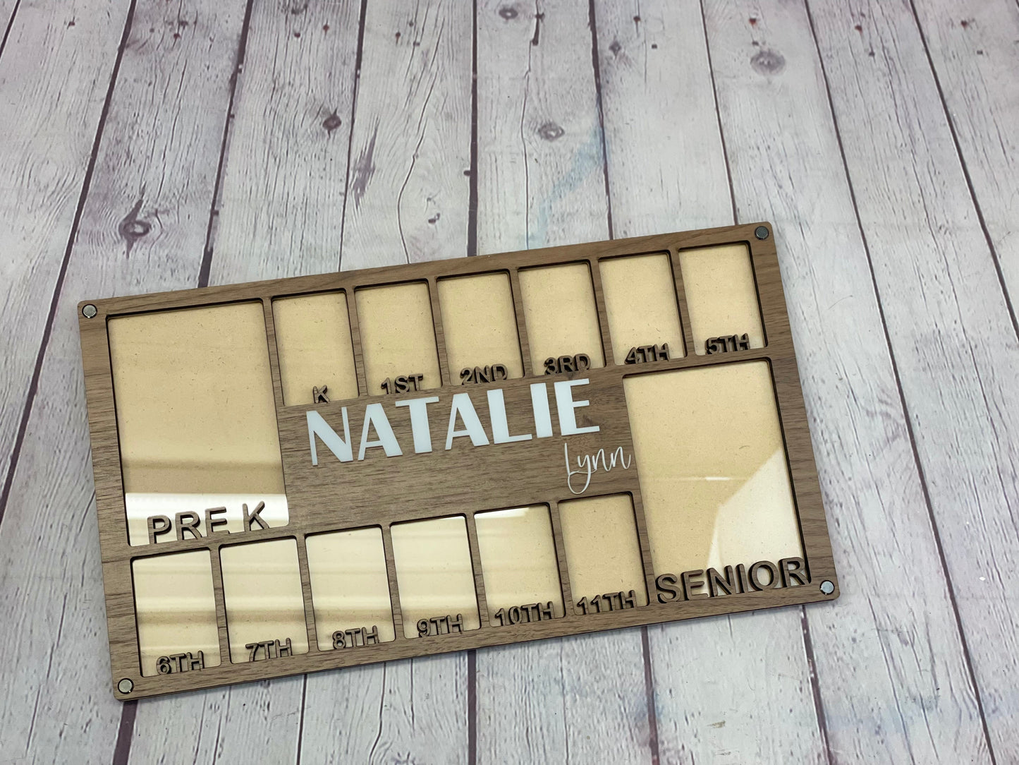 School Years Picture Frame | Pre K to Graduation Picture Frame | Grade School Photo Frame