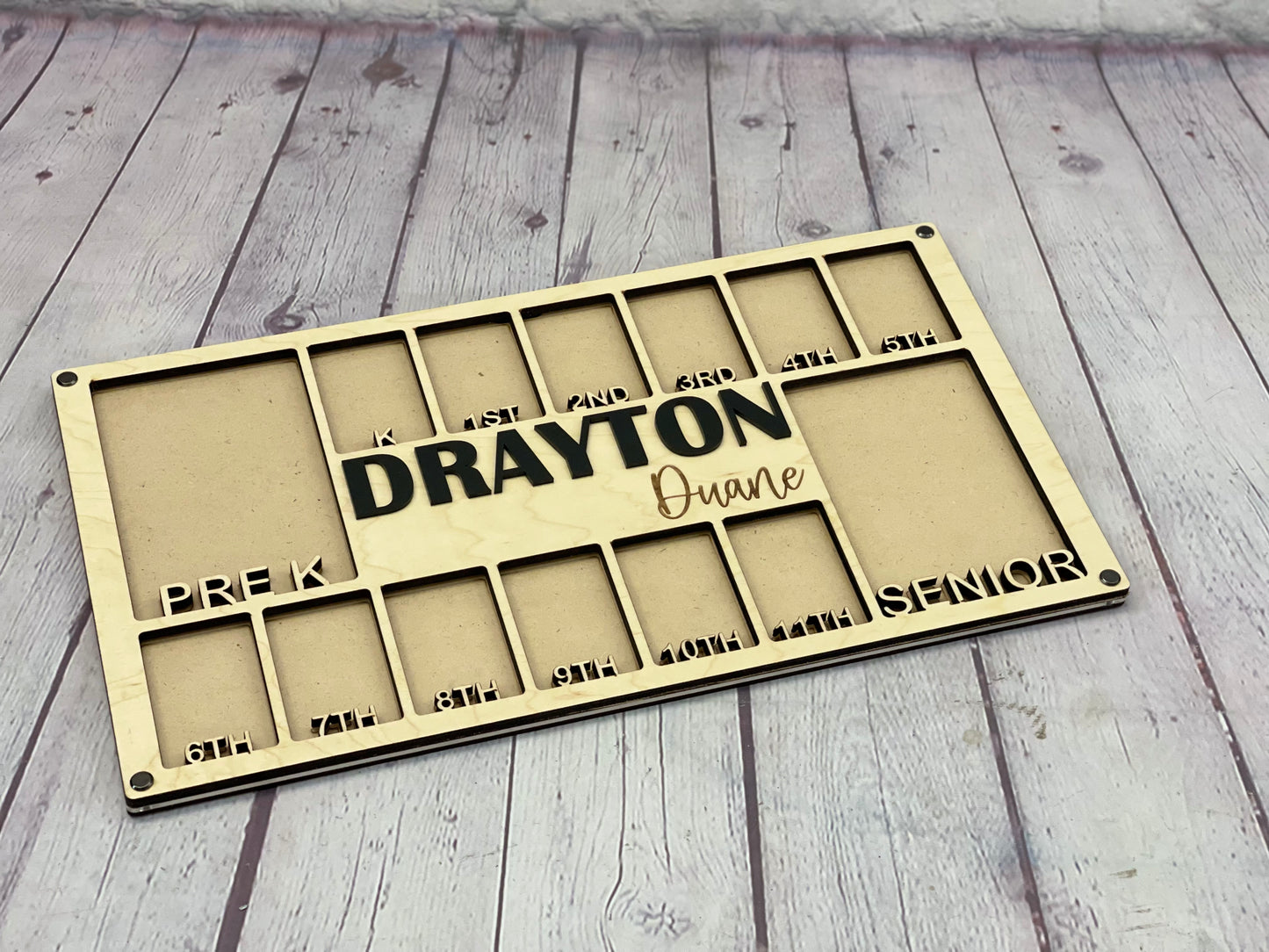 School Years Picture Frame | Pre K to Graduation Picture Frame | Grade School Photo Frame