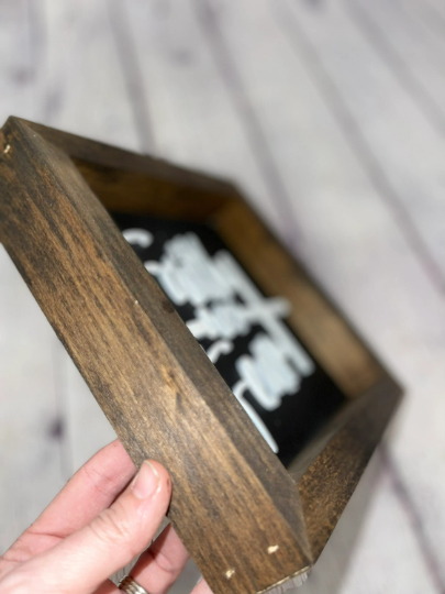 Faith over Fear Farmhouse Sign | Living Room Decor | Inspirational Quote Sign | Mothers Day Sign