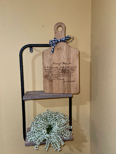 Personalized Engraved Recipe Cutting Board | Family Recipe Cutting Board | Family Recipe Memorial Gift | Grandmothers Recipe | Mother's Day