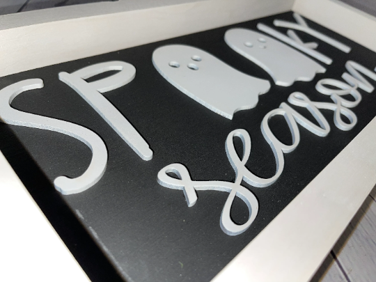 Spooky Season Halloween Farmhouse Sign | Halloween Farmhouse Sign | Halloween 3D Sign | Halloween Decor | Halloween Sign