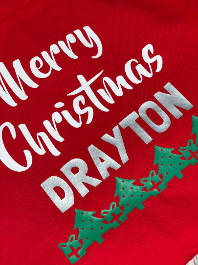 Personalized Medium Reusable Christmas Gift Bag | Santa Bag | Reusable wrapping | Fabric Gift Bag