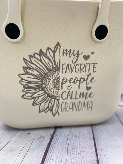 My Favorite People Call me Grandma Tote Bag | Personalized Grandparent Gift | Personalized Mothers Day Gift | Personalized Tote Bag