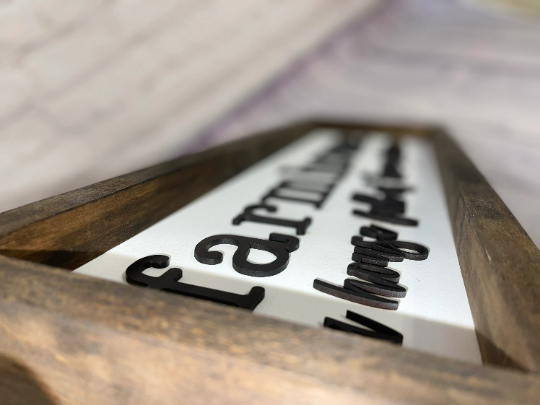 Farmhouse a house full of love and charm Sign | Farmhouse 3D Sign | Dining Room Sign | Living Room Sign