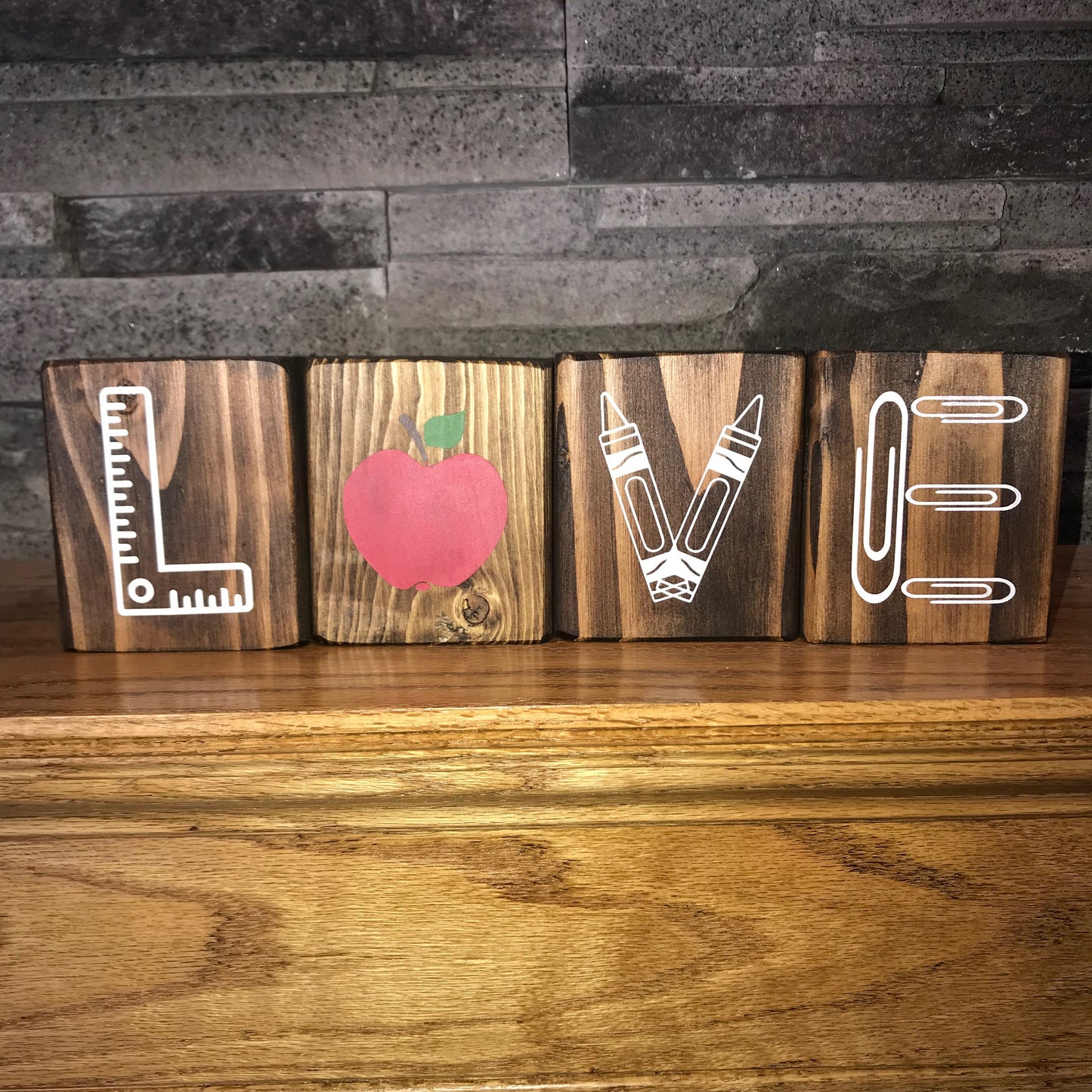 Teacher Blocks | Teacher Gift | Teacher Appreciation Day | Classroom Decor