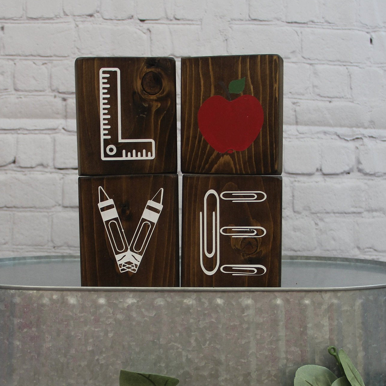 Teacher Blocks | Teacher Gift | Teacher Appreciation Day | Classroom Decor