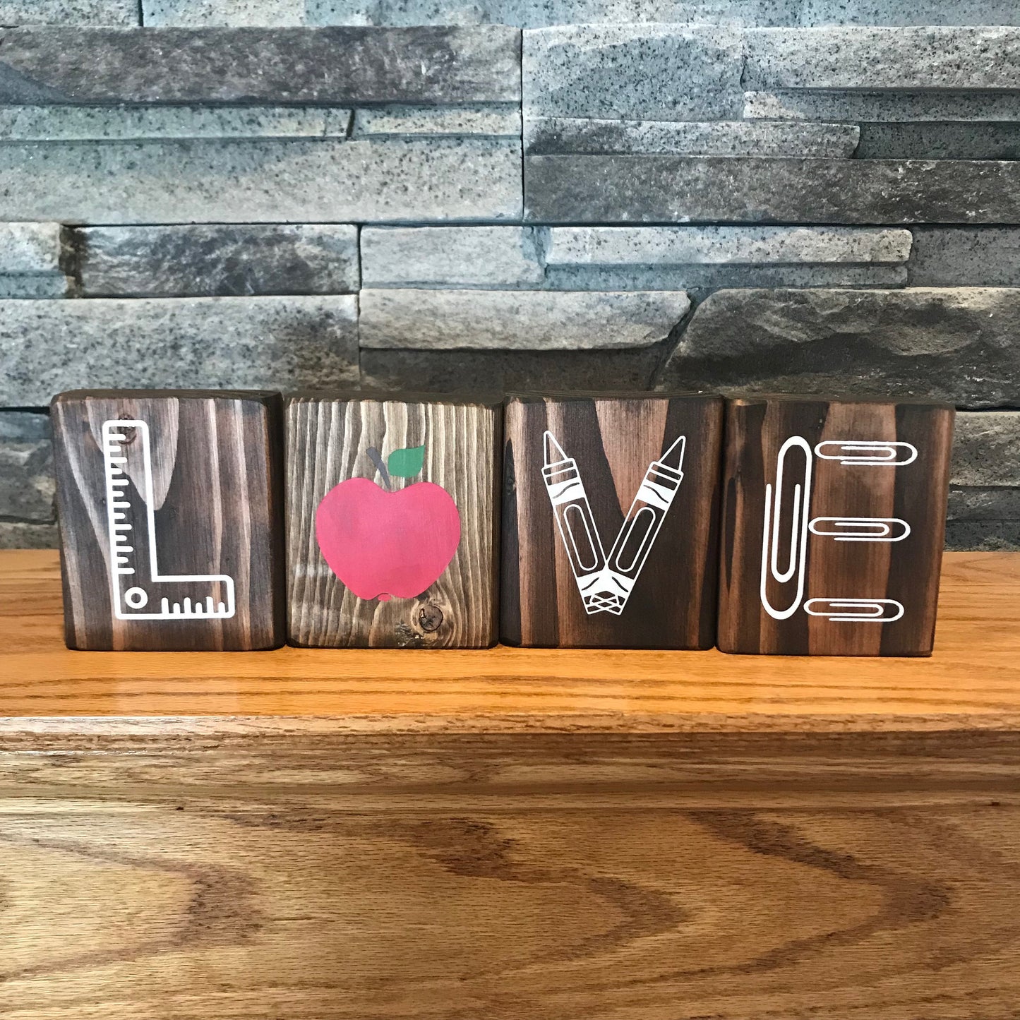 Teacher Blocks | Teacher Gift | Teacher Appreciation Day | Classroom Decor
