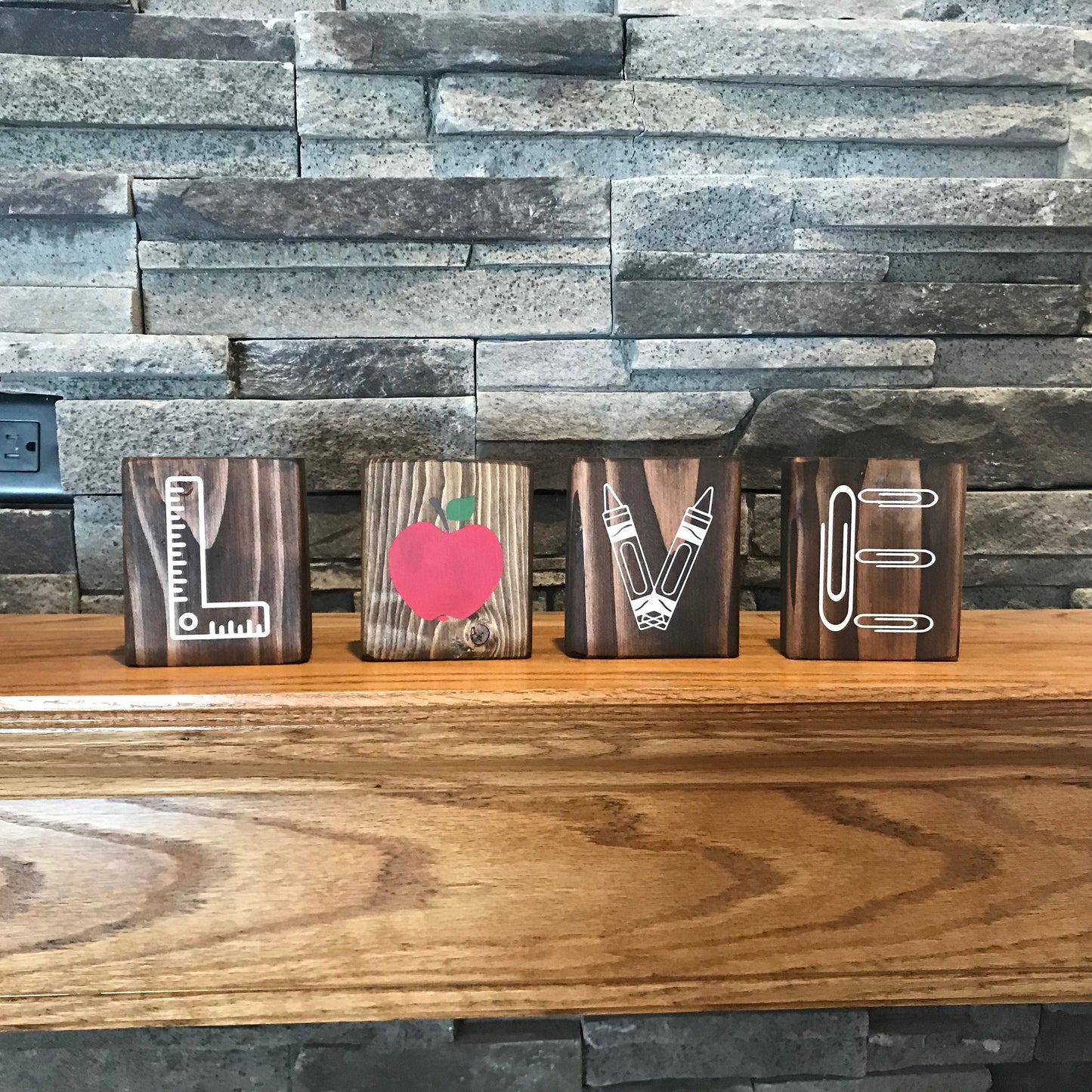 Teacher Blocks | Teacher Gift | Teacher Appreciation Day | Classroom Decor