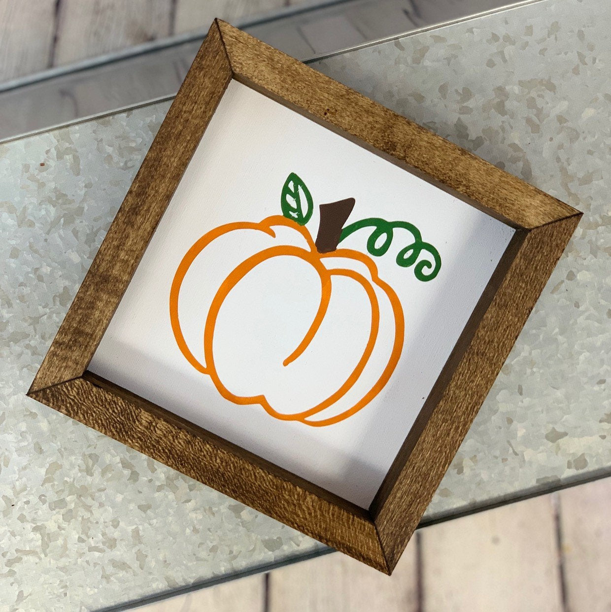 Pumpkin Farmhouse Mini Sign | Fall Decor | Pumpkin Decor | Farmhouse Signs