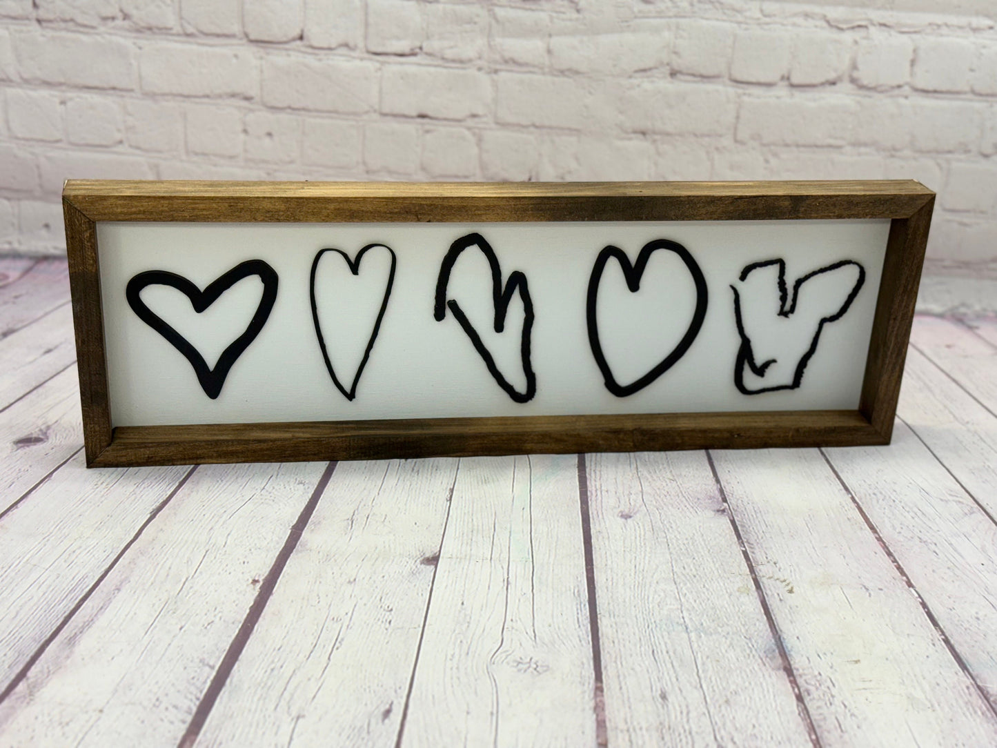 Personalized Handwritten Heart Sign | Personalized Grandparent Gift | Personalized Mothers Day Gift | Childs Handwriting Gift