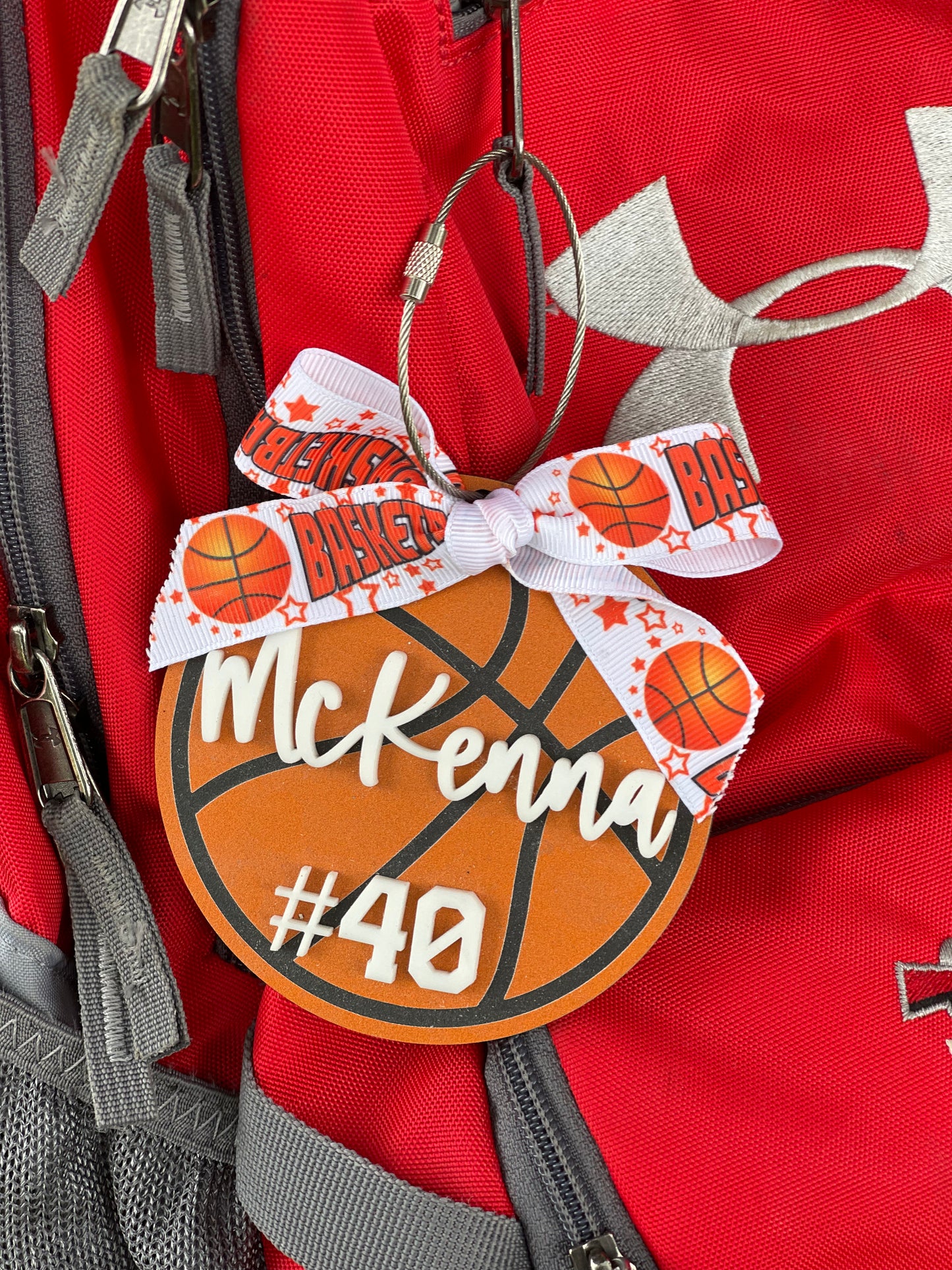 Personalized Basketball Bag Tag