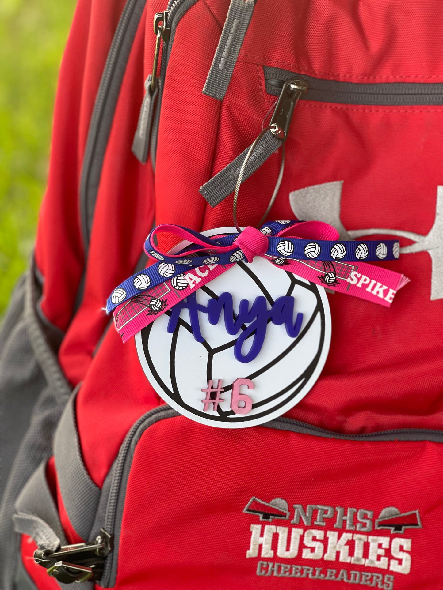 Personalized Volleyball Bag Tag