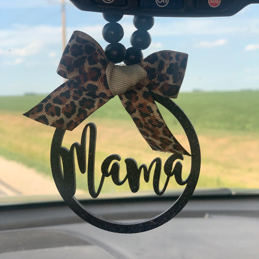 Mama Mirror Charm | Car Charm | Rear View Mirror Charm | New Driver Gift | Mom Gift | Car Charm