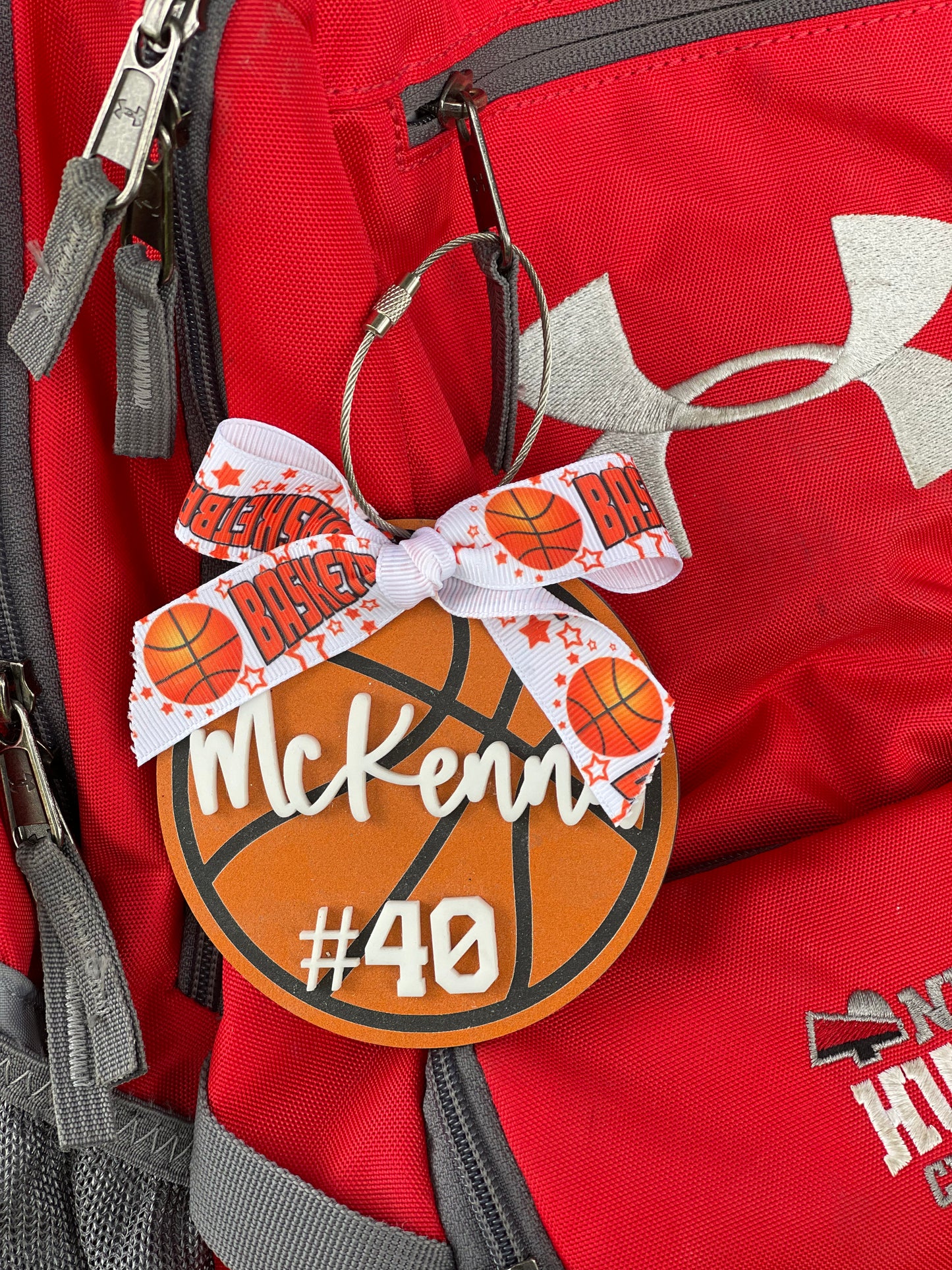 Personalized Basketball Bag Tag