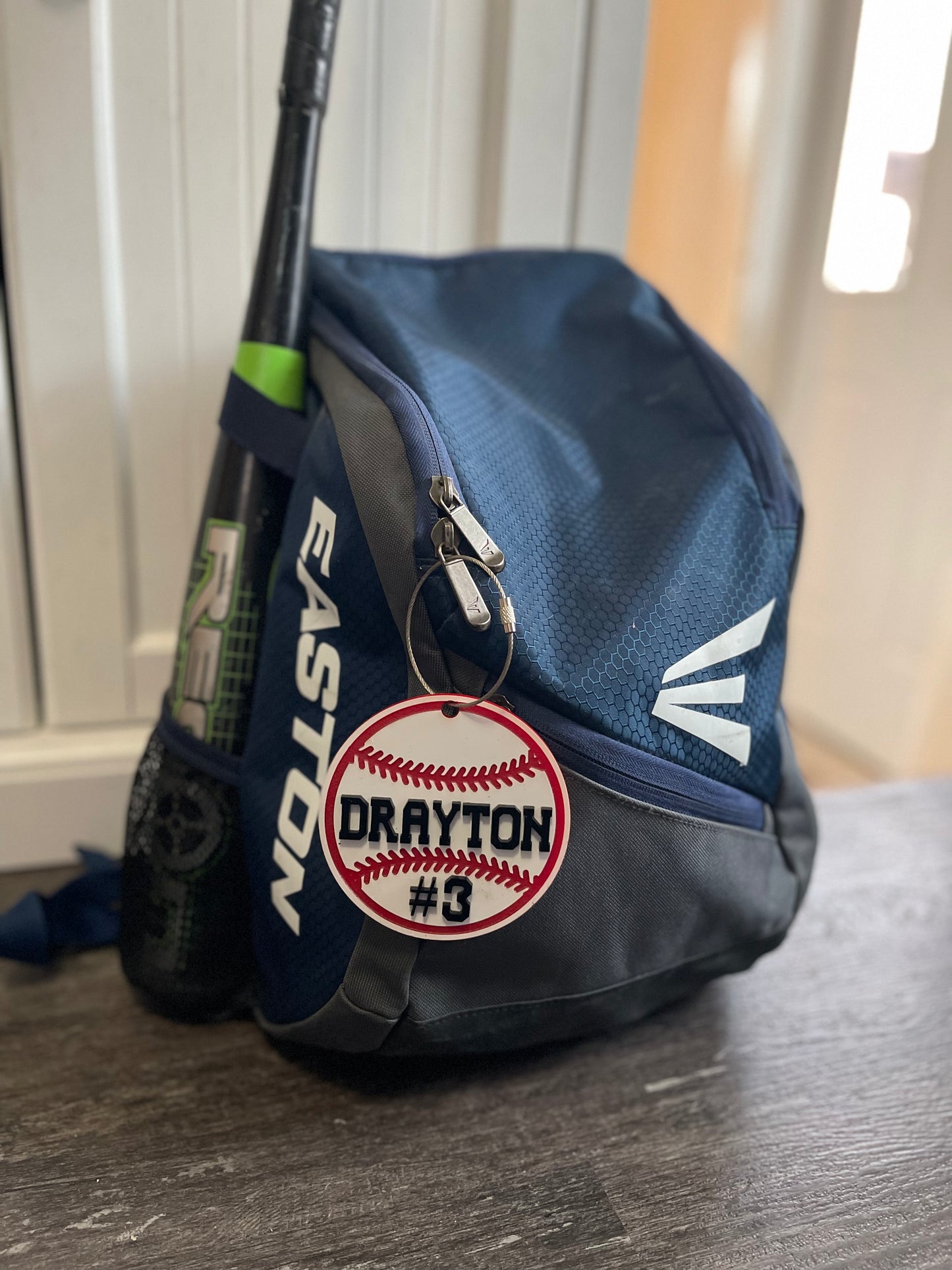 Personalized Baseball Bag Tag
