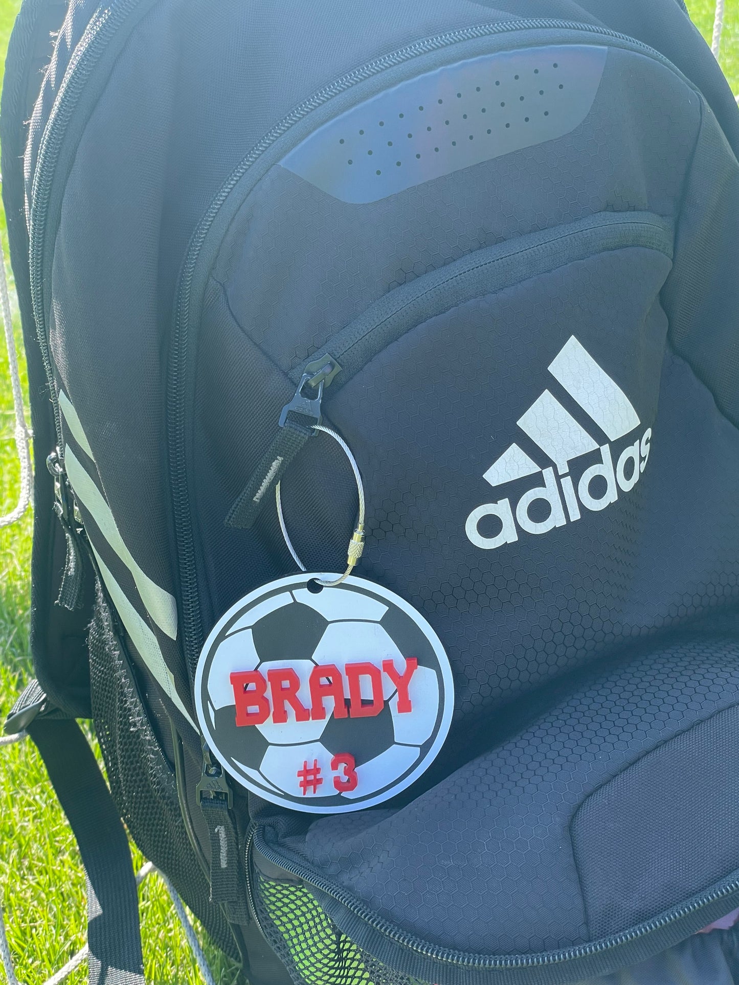 Personalized Soccer Bag Tag