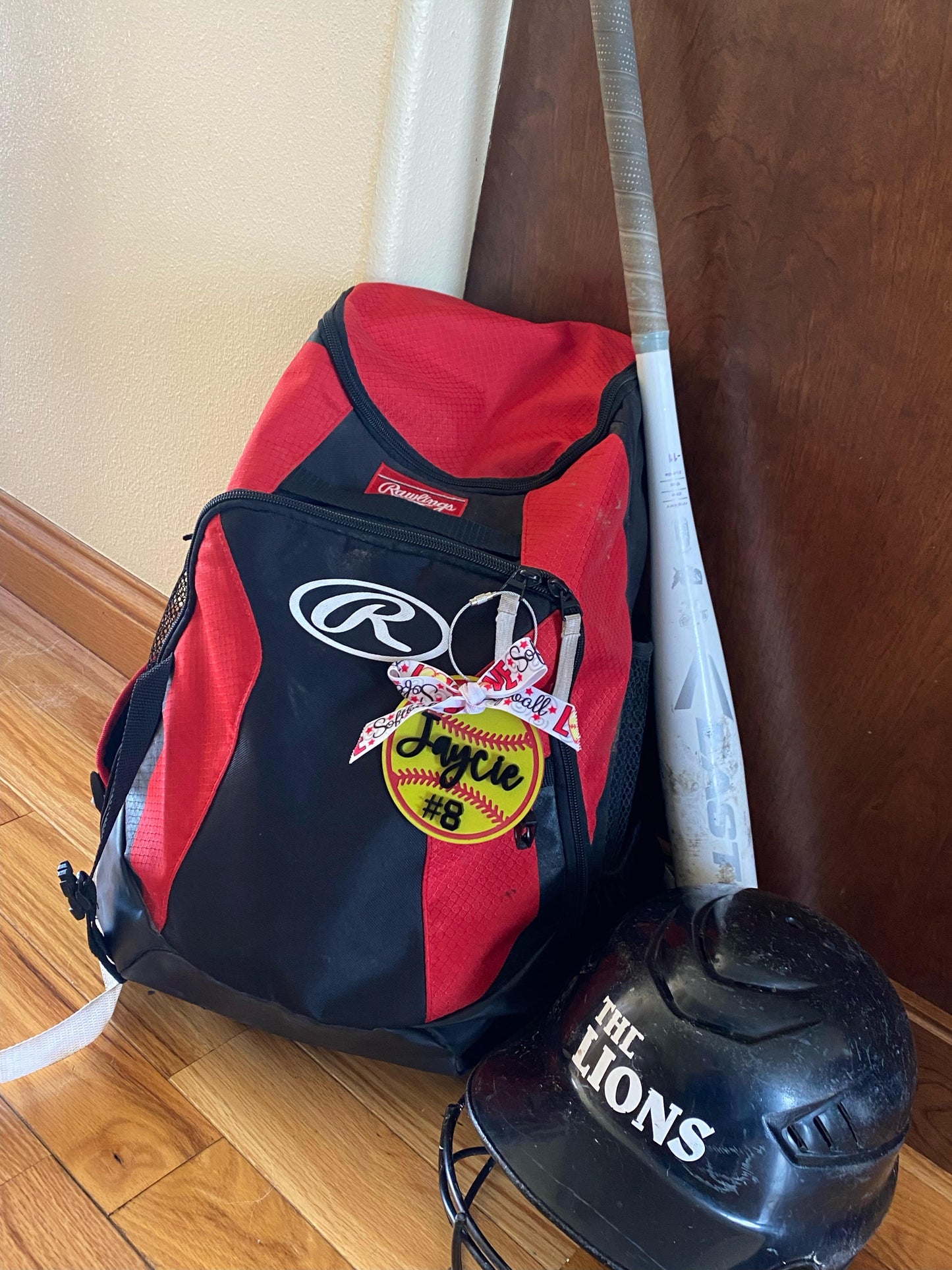 Personalized Softball Bag Tag