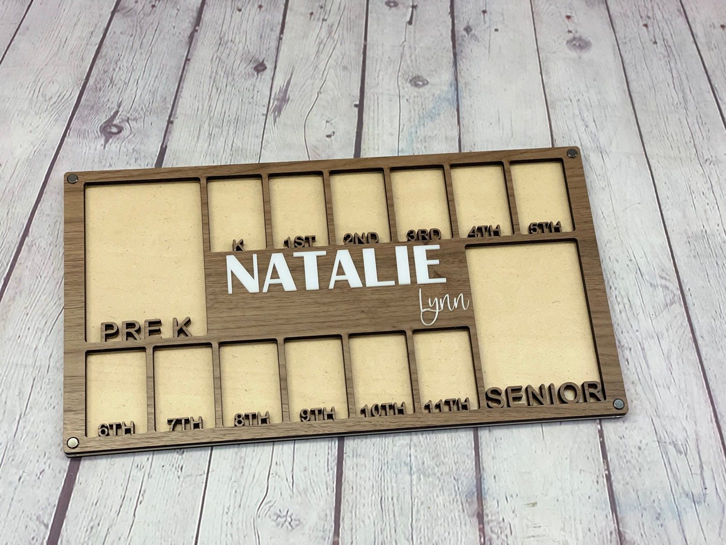 School Years Picture Frame | Pre K to Graduation Picture Frame | Grade School Photo Frame