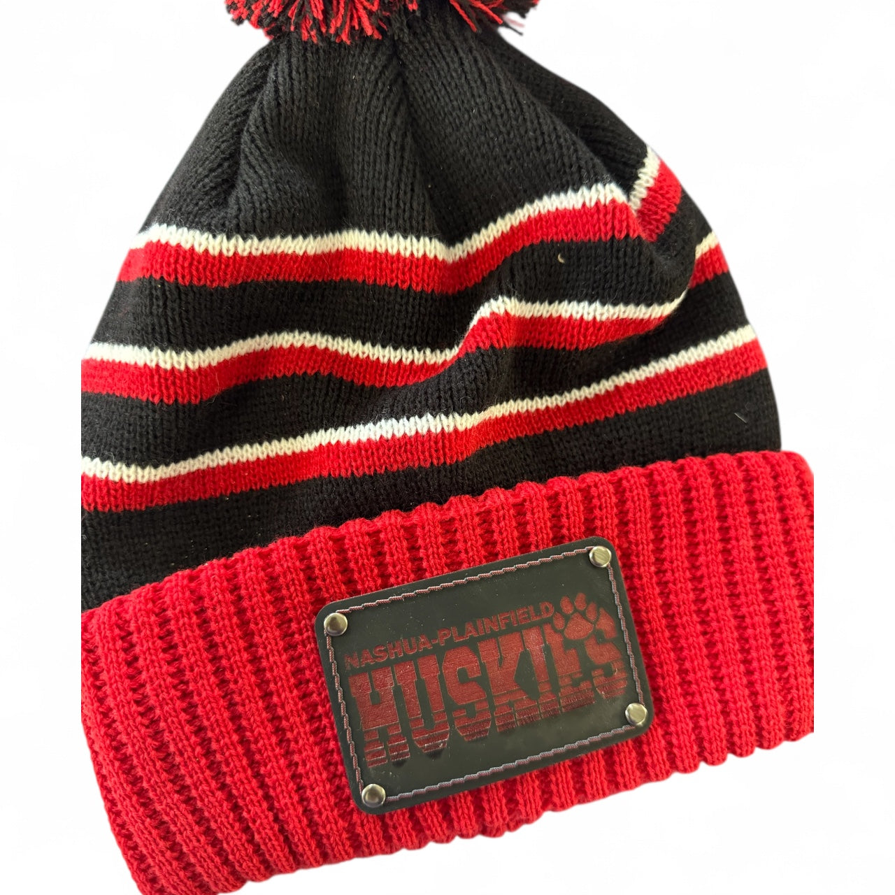 Nashua-Plainfield Huskies Pom Beanie