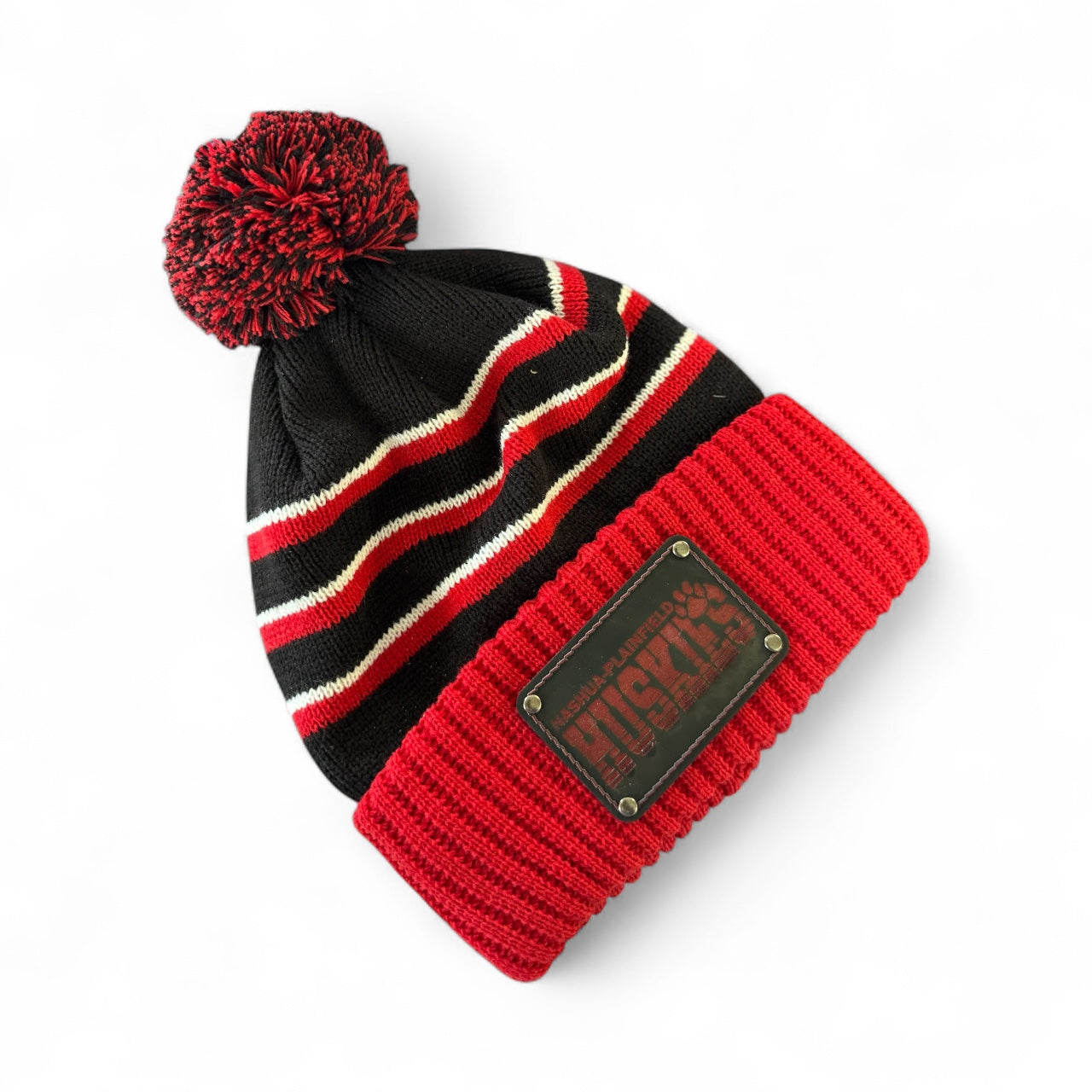 Nashua-Plainfield Huskies Pom Beanie