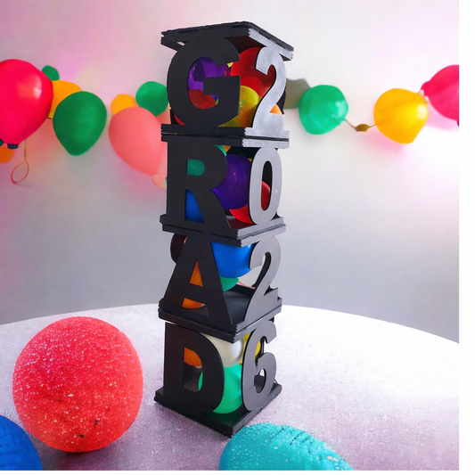Graduation Balloon Box – Class Party Decoration & Photo Backdrop