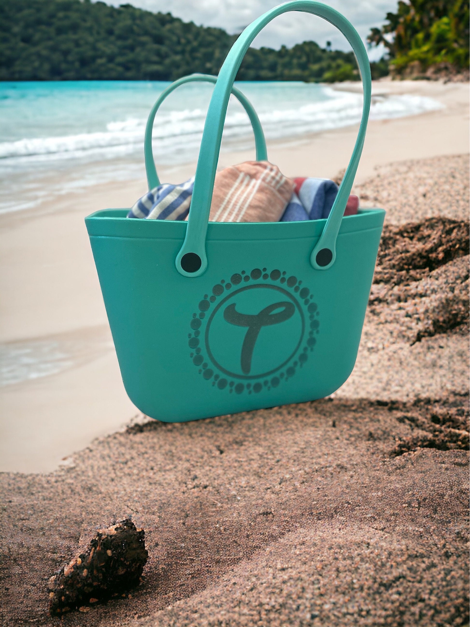 Beach Bag With Zipper G4Free Beach Bag, Waterproof Sandproof Beach