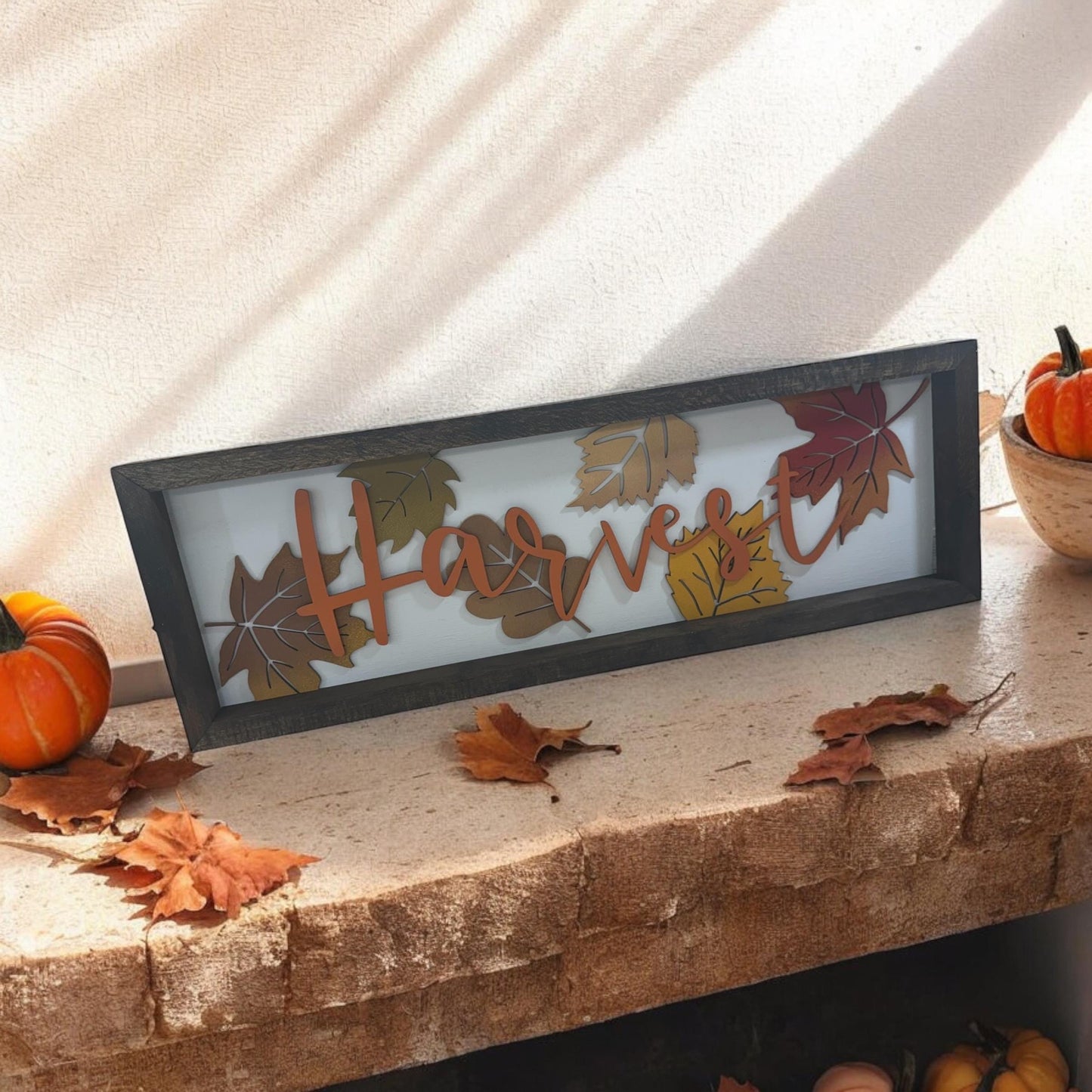 Harvest Farmhouse Sign | Harvest Farmhouse Sign | Fall3D Sign | Fall Wall Decor | Harvest Sign