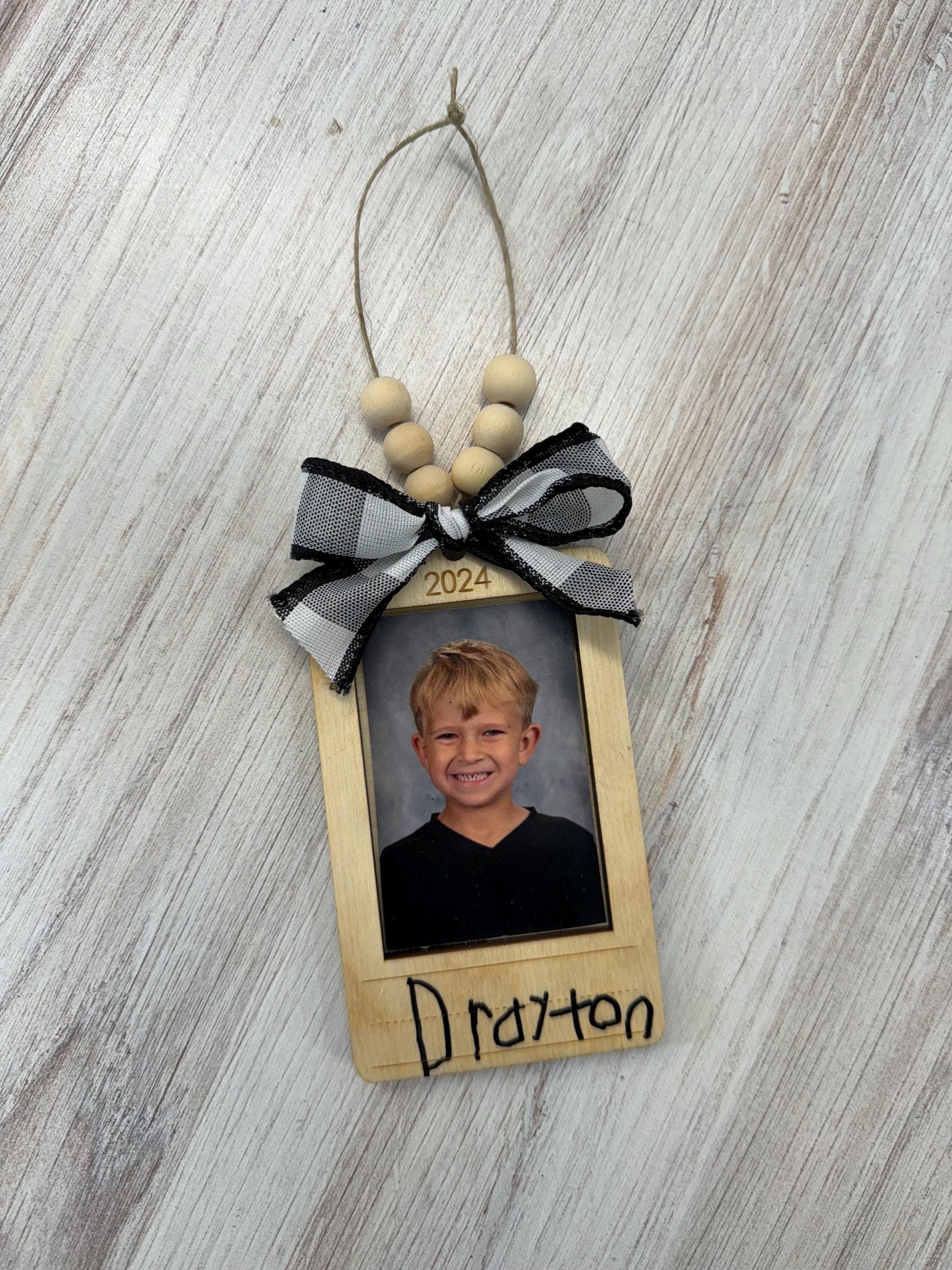 Child's Keepsake Christmas Ornament | Personalized Keepsake Ornament | School Year Ornament | Dated Ornament