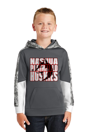 Nashua-Plainfield Huskies CamoHex Performance Hoodie – Adult & Youth Sizes
