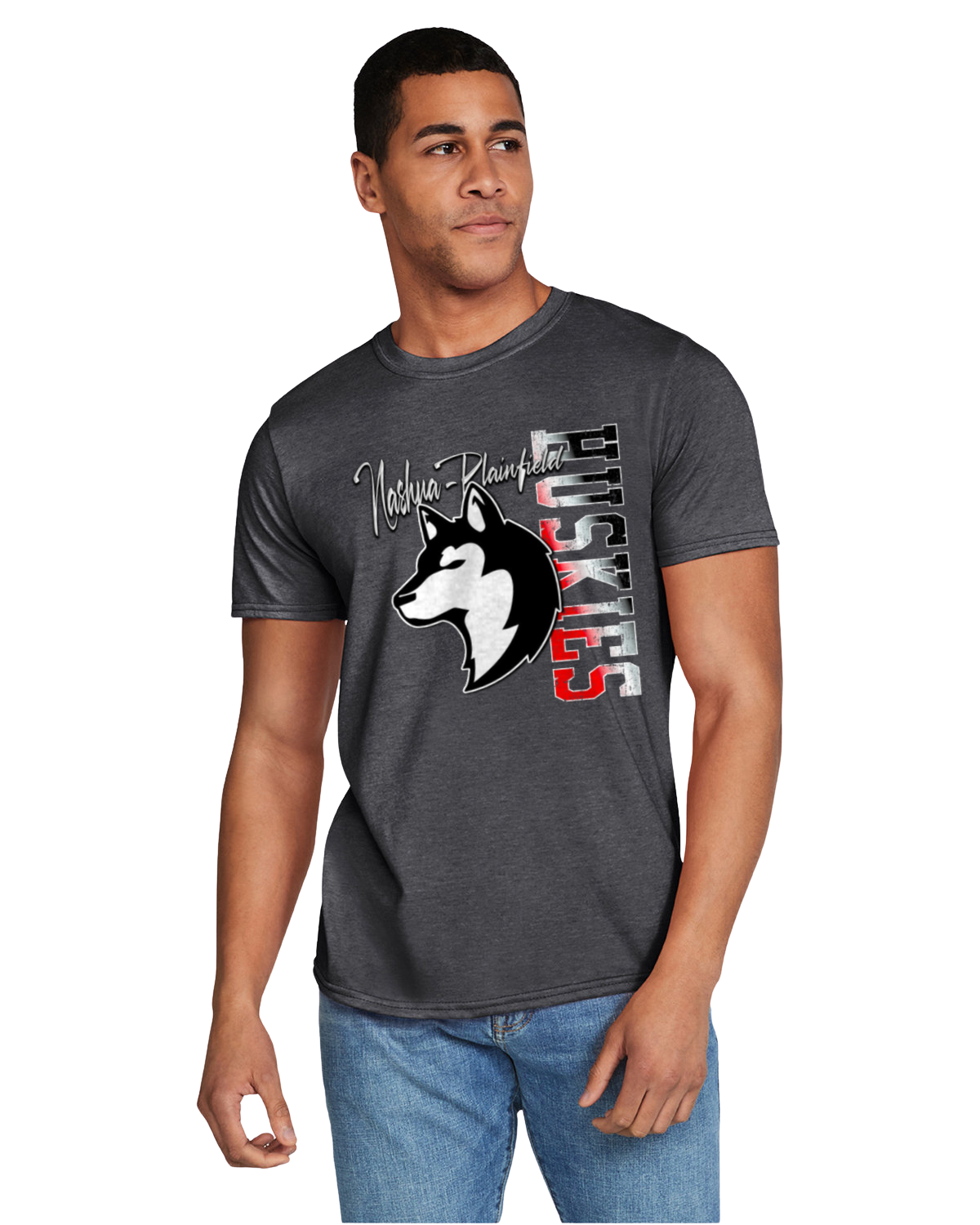 Nashua-Plainfield Huskies Vertical Graphic Tee – Adult & Youth Sizes