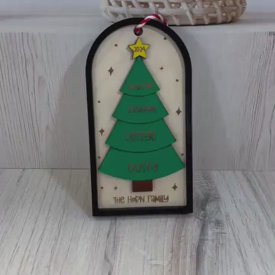 Personalized Christmas Tree Ornament | Personalized Family Christmas Ornament | Personalized Grandchildren Christmas Ornament