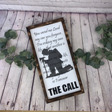 The Call Firefighter Farmhouse Sign | Thin Red Line Decor | Firefighter Home Decor
