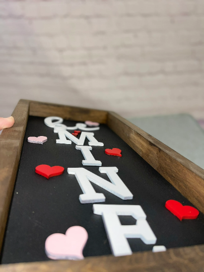 Valentine's Day Be Mine Framed Sign | Valentines Decor | Valentine Sign | Laser Cut Out Sign | Valentine 3D Sign