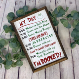 Grinch Day Schedule Farmhouse Sign | Grinch Quotes | Grinch Movie Sign