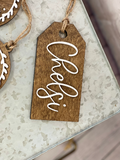 Personalized Christmas Stocking Tag | 3D Christmas Name Tag | Rustic Christmas Decor | Personalized Christmas Decor | Christmas Tags