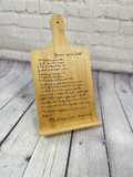 Personalized Engraved Cookbook Holder | Family Recipe Kitchen Decor | Family Recipe Memorial Gift | Grandmothers Recipe | Mother's Day