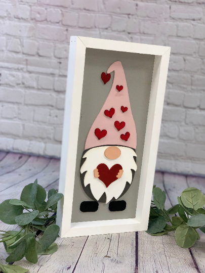 Gnome Valentine Sign Gnome Sign Tiered Tray Valentines Day -  Israel