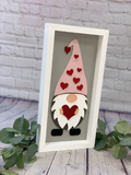 Valentine's Day Gnome 3D Farmhouse Sign | Valentine's Decor | Farmhouse Valentine Sign | Laser Cut Out Sign