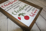 Maybe Christmas Perhaps Means A Little Bit More Farmhouse Sign | Grinch Quotes | Christmas Doesn't Come From A Store