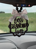 Best Grandma Ever Mirror Charm | Car Charm | Rear View Mirror Charm | Mothers Day Gift | Grandma Gift | Car Charm