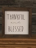 Reversible - Thankful Blessed Merry Bright Farmhouse | Reversible Farmhouse | Fall Decor | Christmas Decor