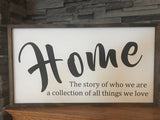 Reversible - Home/At Christmas All Roads Lead To Home Farmhouse Sign | Reversible Farmhouse | Christmas Decor