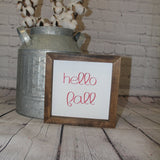 Reversible - It's Cuddle Weather-Hello Fall Mini Farmhouse | Reversible Farmhouse | Fall Decor | Winter Decor