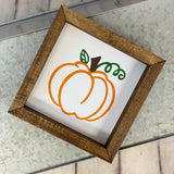 Pumpkin Farmhouse Mini Sign | Fall Decor | Pumpkin Decor | Farmhouse Signs
